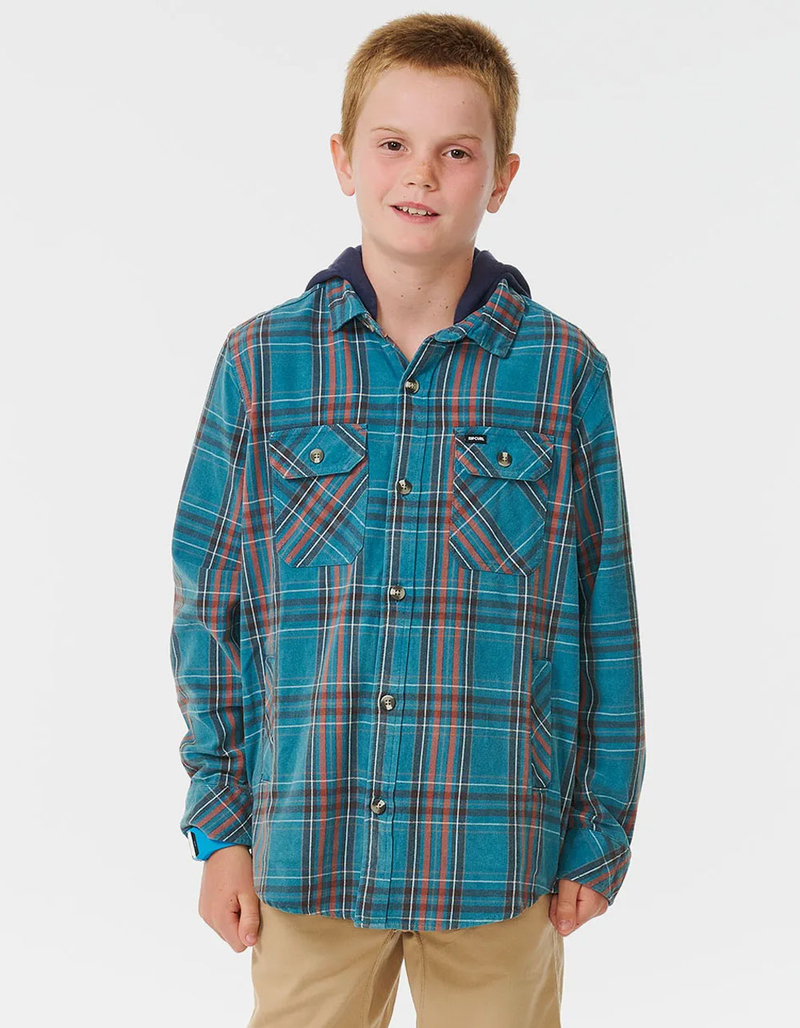 RIP CURL Ranchero Boys Hooded Flannel image number 0