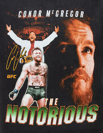 UFC Conor McGregor Collage Mens Oversized Tee