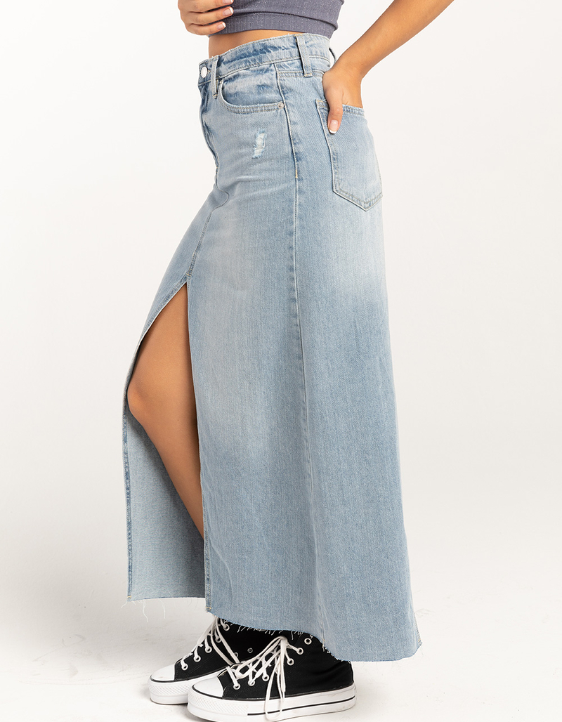 RSQ Womens Low Rise Denim Maxi Skirt image number 2