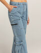 RSQ Womens High Rise Seamed Triple Cargo Pants image number 5