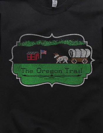 THE OREGON TRAIL Classic Frame Distressed Unisex Crewneck Sweatshirt