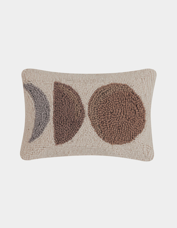 Neutral Moons Hooked Pillow