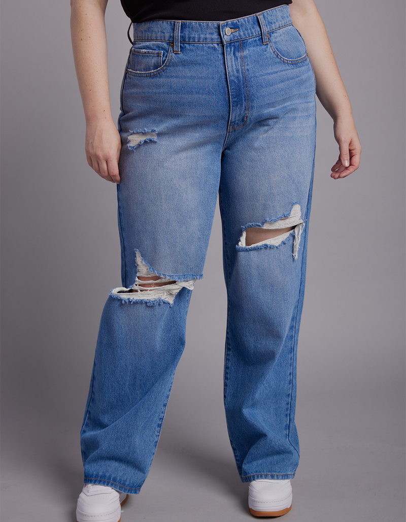 RSQ Womens High Rise Baggy Jeans image number 5