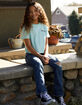 RSQ Girls Mid Rise Flap Pocket Flare Jeans image number 3