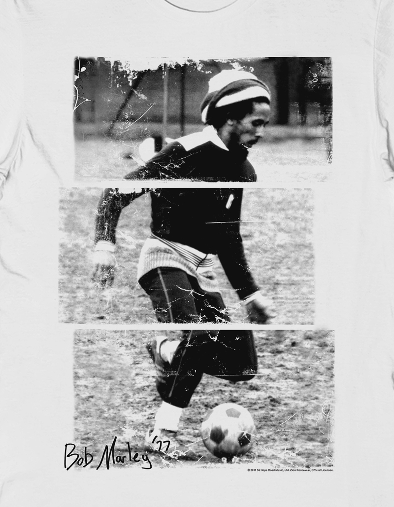 BOB MARLEY Soccer '77 Unisex Tee image number 1