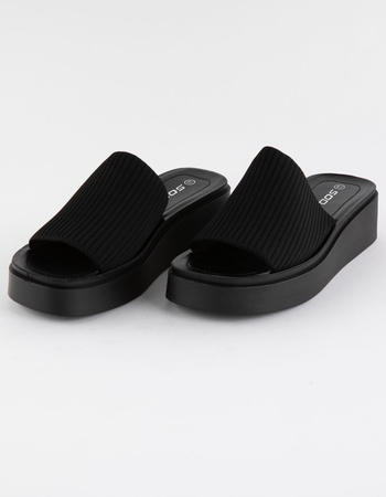 SODA Farley Comfort Womens Platform Slide Sandals