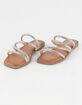 MADDEN GIRL Posh Womens Strappy Flat Sandals image number 1