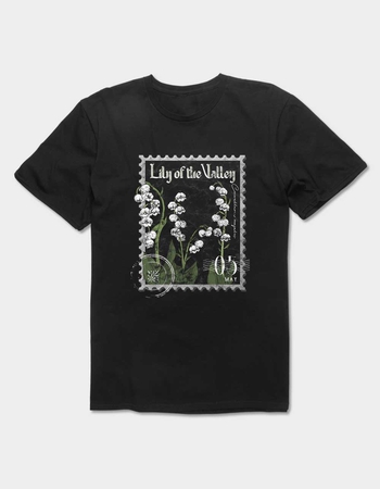 LILY May Birth Flower Distressed Unisex Tee
