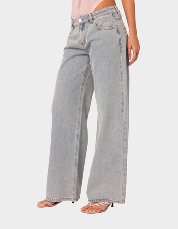 EDIKTED Bow Pocket Relaxed Jeans