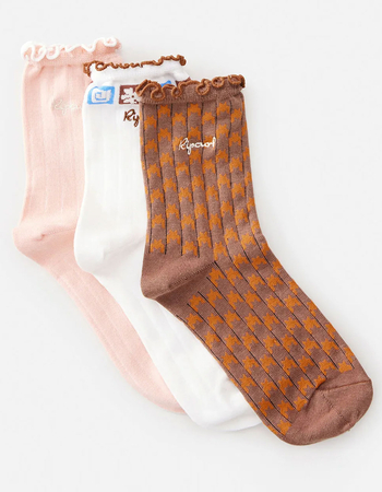 RIP CURL 3 Pack Womens Gifting Socks