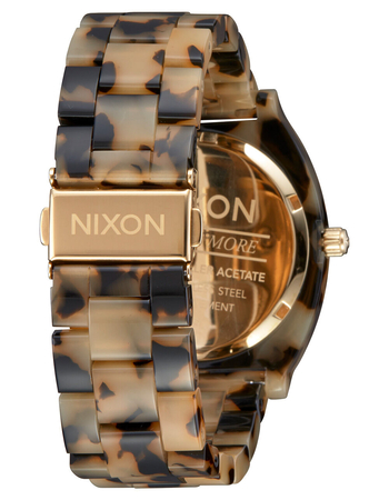 NIXON Time Teller Acetate Tortoise Watch