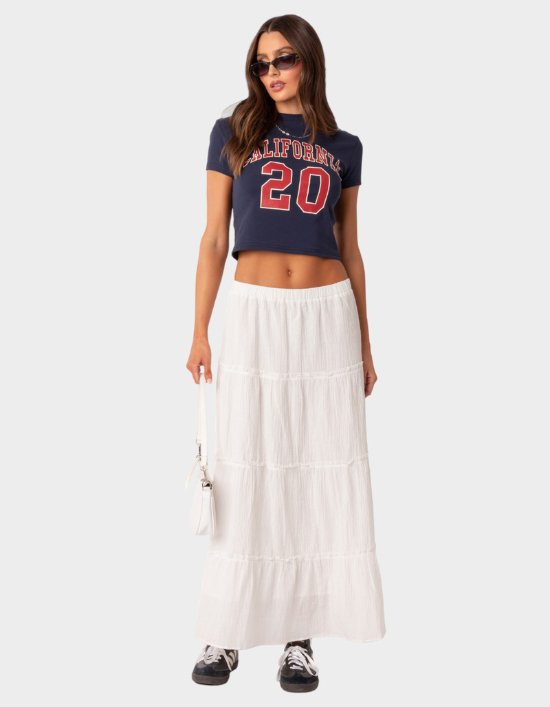 EDIKTED Charlotte Tiered Womens Maxi Skirt image number 2