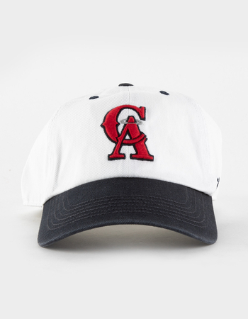 47 BRAND Los Angeles Angels Cooperstown Double Header Diamond '47 Clean Up Strapback Hat