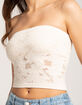 TILLYS Seamless Textured Lace Womens Tube Top image number 5