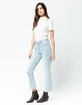 RSQ Sydney Crop Light Blast Womens Ripped Flare Jeans image number 5