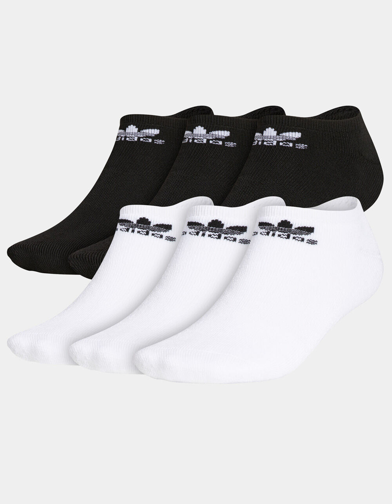 ADIDAS 6 Pack Trefoil No-Show Mens Socks image number 1