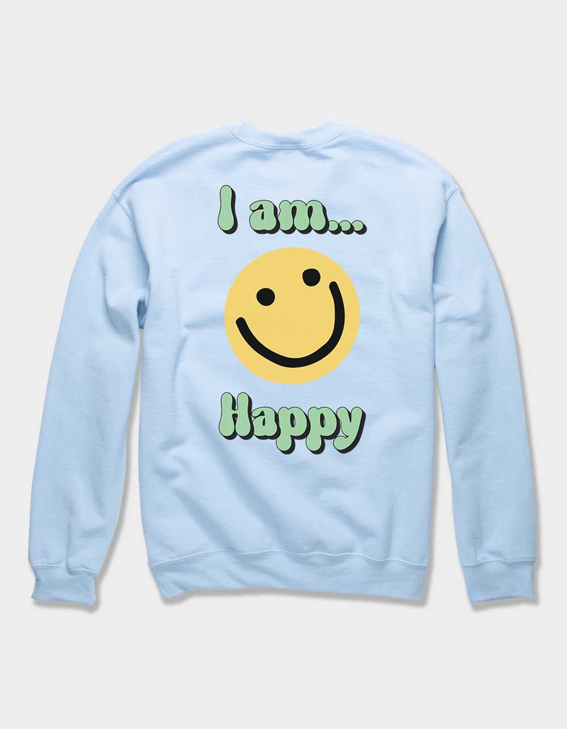 TLC x Mental Health Month I Am Happy Unisex Crewneck Sweatshirt image number 1