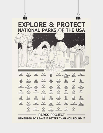 PARKS PROJECT Adventure Fill In Poster
