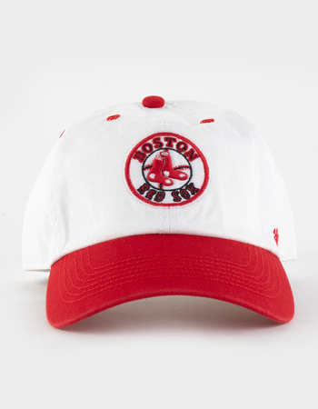 47 BRAND Boston Red Sox Cooperstown Double Header Diamond '47 Clean Up Strapback Hat