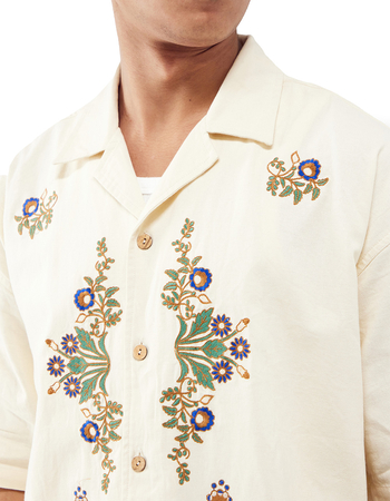 BDG Urban Outfitters Embroidered Mens Button Up Shirt