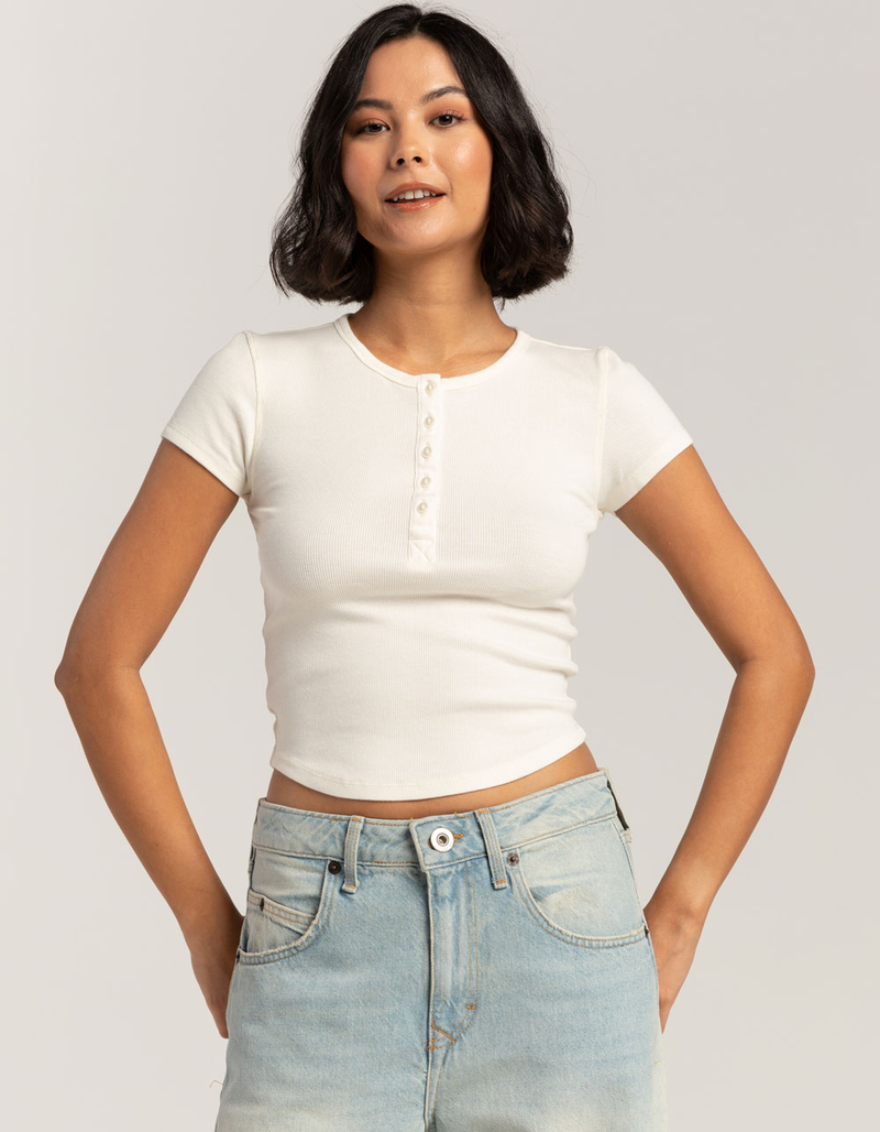 BDG Urban Outfitters Womens Baby Henley image number 0