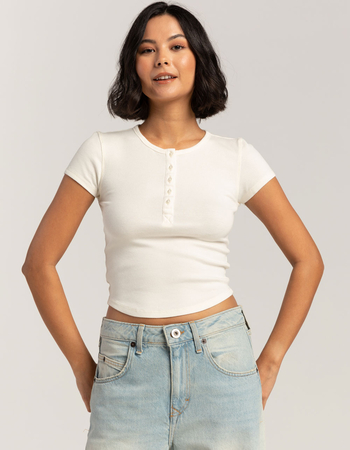 BDG Urban Outfitters Womens Baby Henley Primary Image