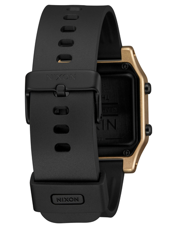 NIXON Staple Black & Gold Watch