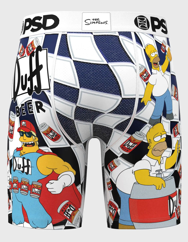 PSD x The Simpsons Duff Check Mens Boxer Briefs image number 3