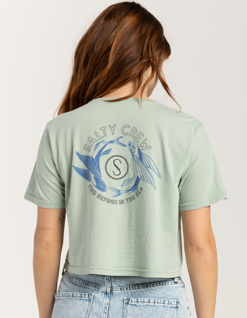 SALTY CREW Fin and Yang Womens Crop Tee