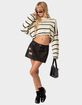 EDIKTED Sister Striped Cropped Sweater image number 5