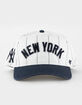 47 BRAND New York Yankees Cooperstown Double Header Pinstripe ’47 Hitch Snapback Hat image number 2