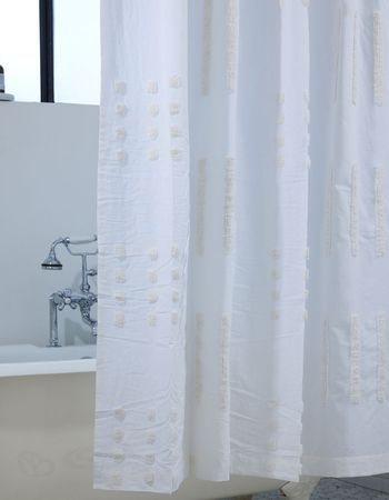 Tufted Shower Curtain