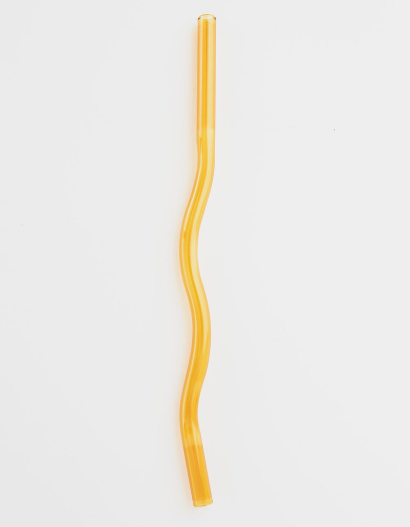 GOLDEN HOUR Wavy Glass Straw image number 0