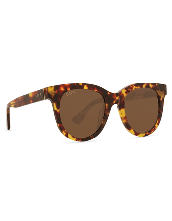 DIFF EYEWEAR Shay Amber Tortoise Sunglasses