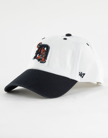 47 BRAND Detroit Tigers Cooperstown Double Header Diamond '47 Clean Up Strapback Hat