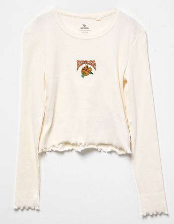 RIP CURL Rib Floral Girls Long Sleeve Tee Primary Image
