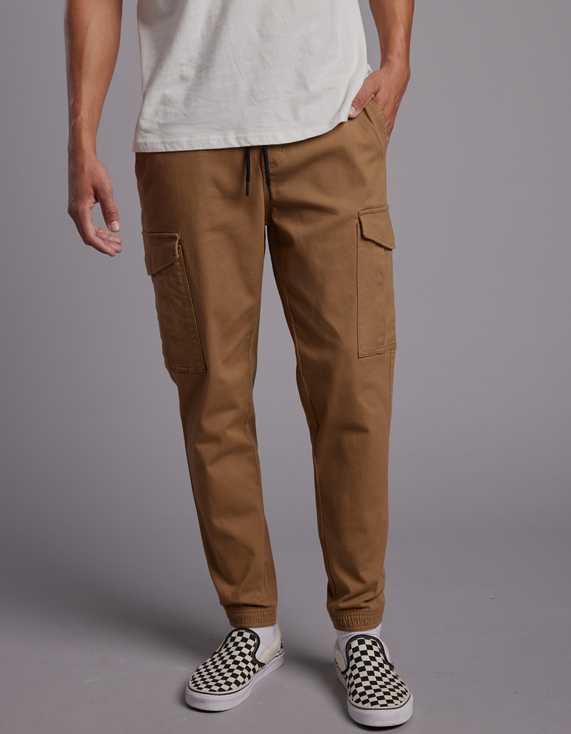 RSQ Mens Twill Cargo Jogger Pants image number 1