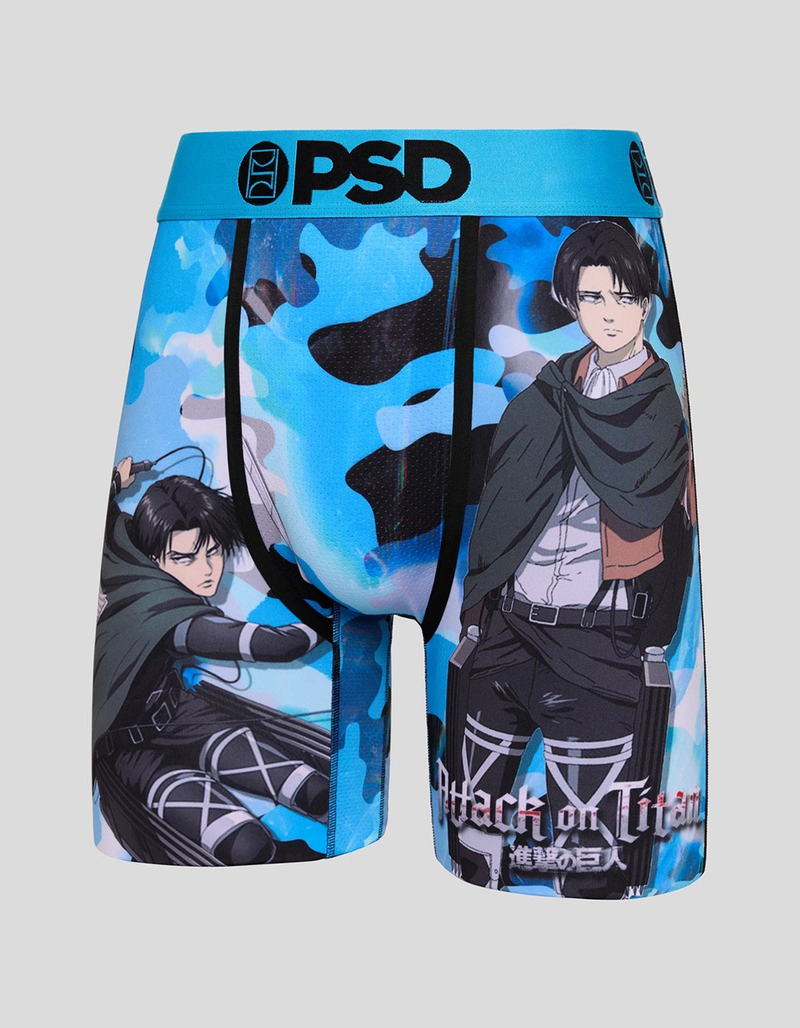 PSD x Attack On Titan Levi Solo Mens Boxer Briefs image number 0