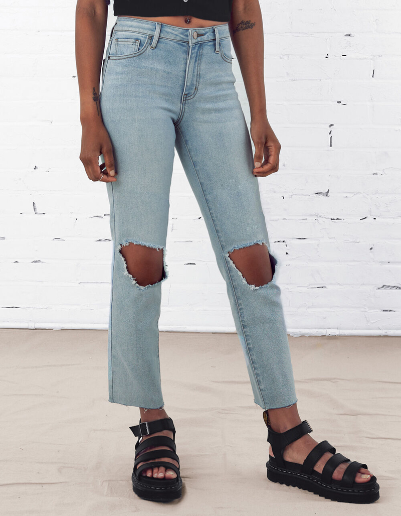 RSQ High Rise Womens Straight Leg Jeans image number 2