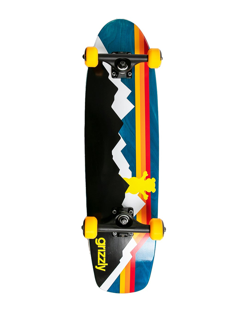 GRIZZLY Rocky Mountain 7.75" Complete Cruiser Skateboard image number 0