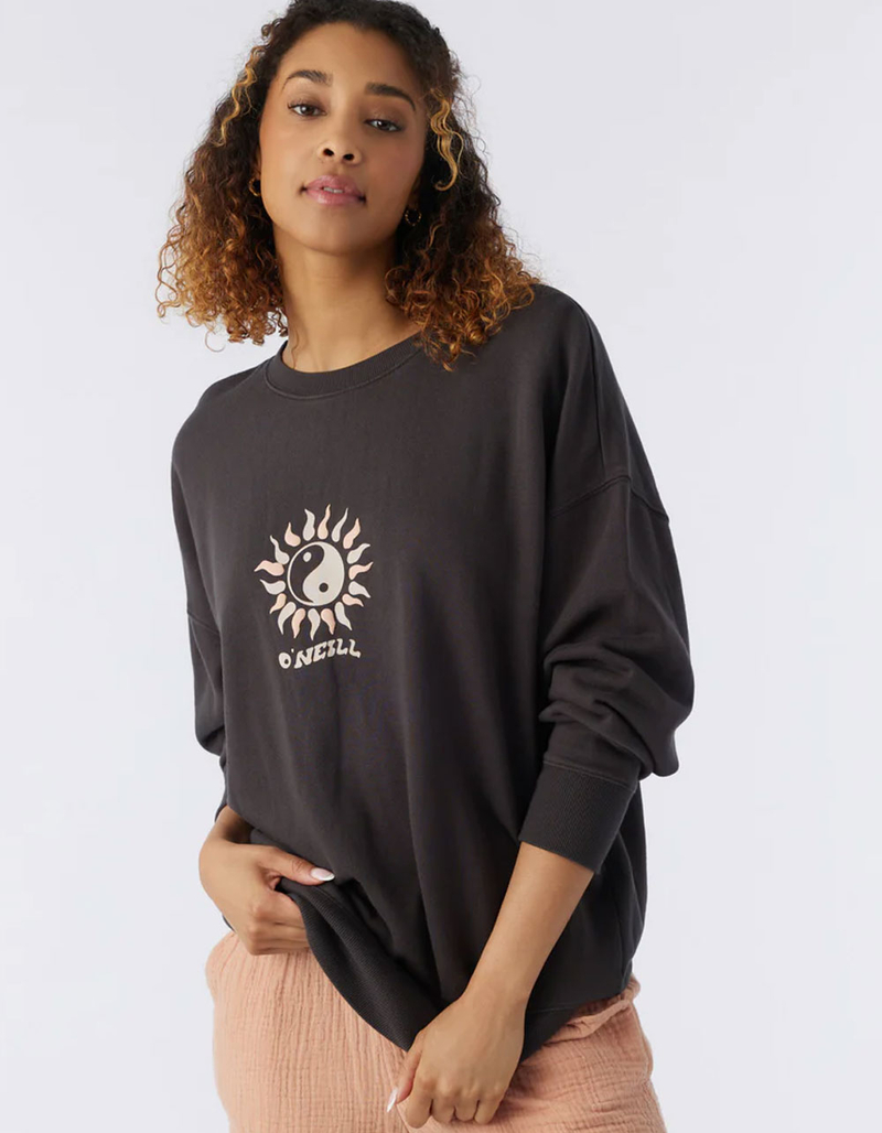O'NEILL Choice Womens Oversized Fleece Crewneck Sweatshirt image number 5