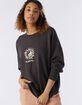 O'NEILL Choice Womens Oversized Fleece Crewneck Sweatshirt image number 6