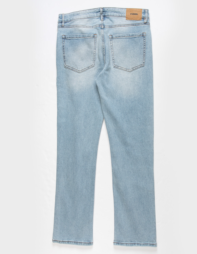 RSQ Mens Slim Straight Light Stone Denim Jeans image number 5