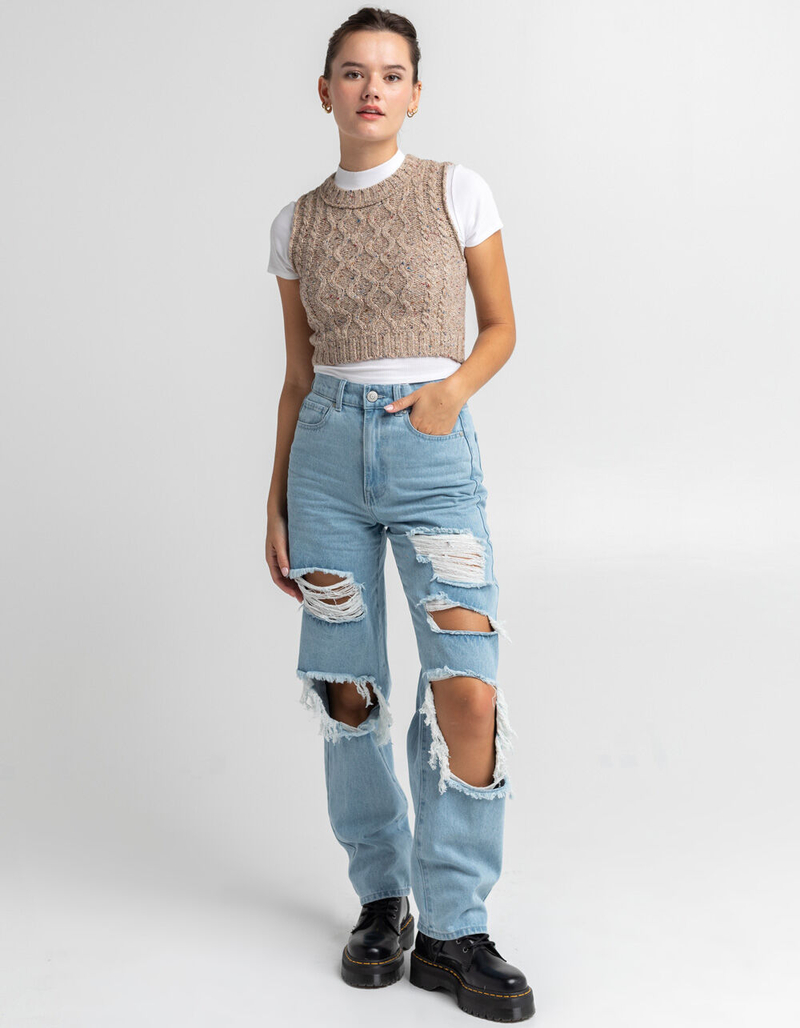 RSQ Womens High Rise Baggy Jeans image number 5