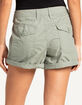 RSQ Womens Low Rise Mid Length Cargo Shorts image number 4
