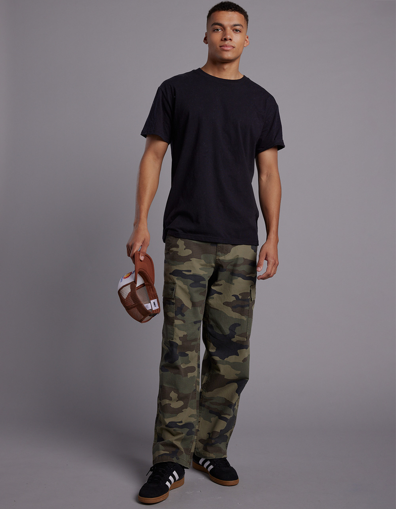 RSQ Mens Loose Cargo Ripstop Pants image number 9