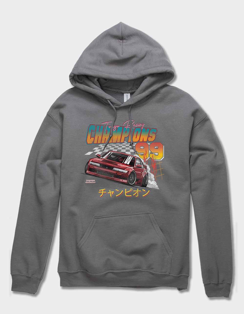 AUTO Tokyo Champs Kanji Distressed Unisex Hoodie image number 0
