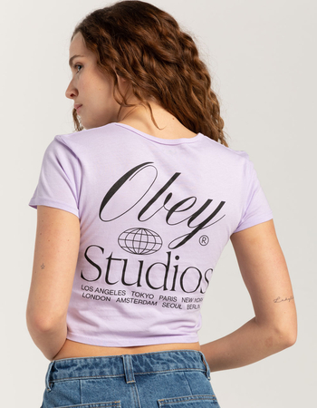 OBEY Global Studios Womens Baby Tee