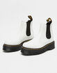 DR. MARTENS 2976 Quad Platform Womens White Chelsea Boots image number 1