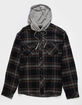 RSQ Mens Plaid Hooded Flannel image number 2
